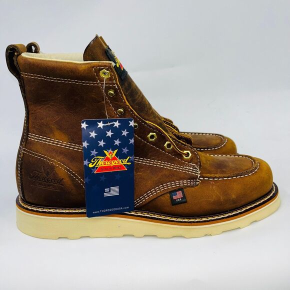 THOROGOOD 814-4203 6″ TRAIL CRAZY HORSE SOFT TOE MENS...